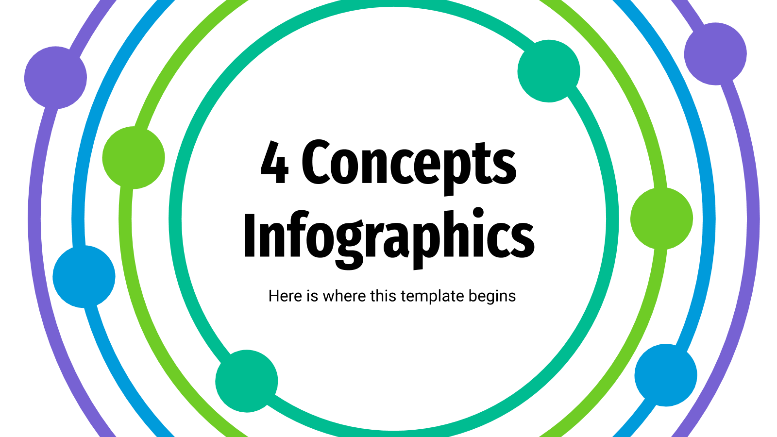 PowerPoint的4个概念信息图